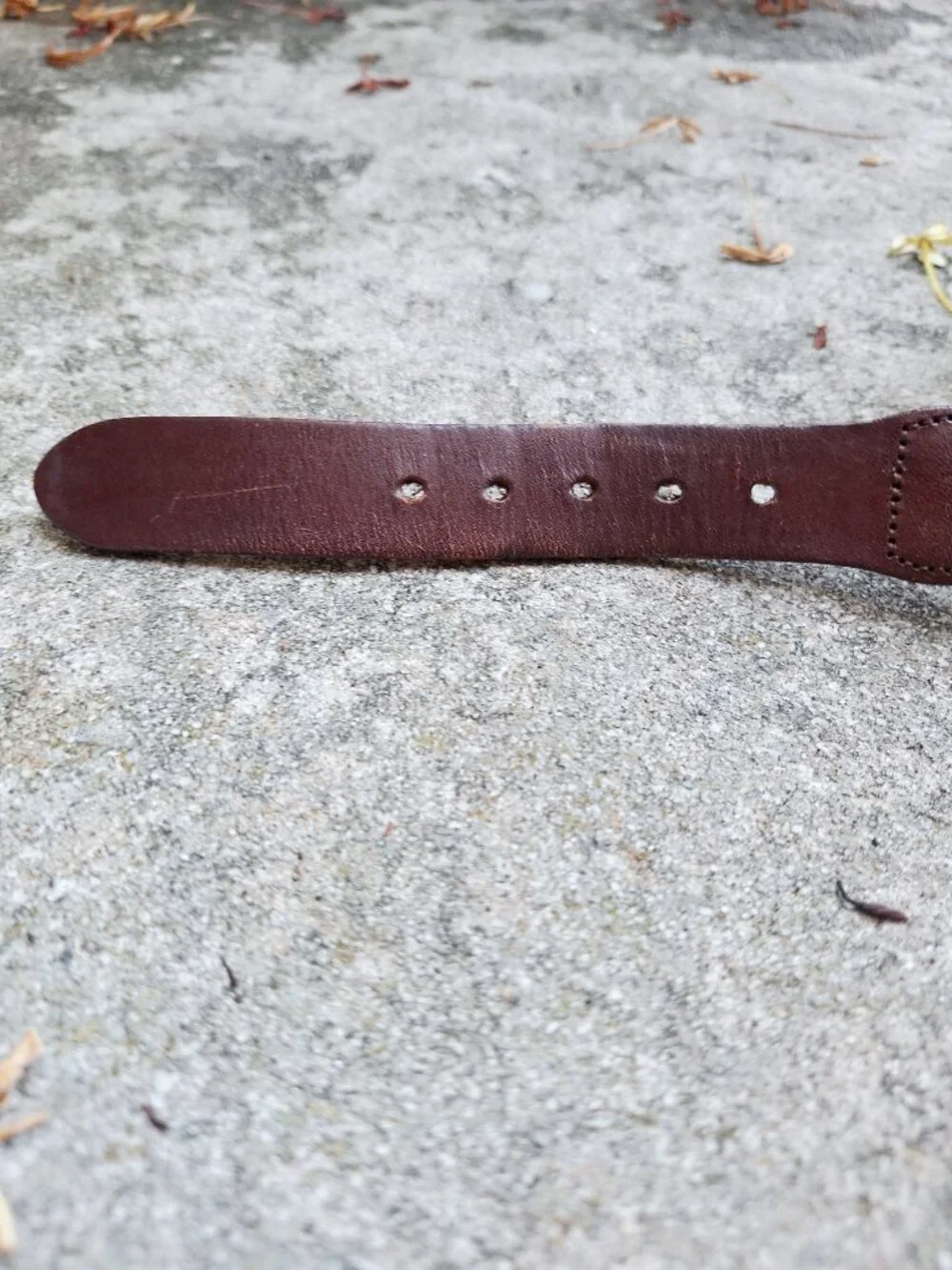 Leather Man Ltd Canvas Belt 35 Rowing Oar Paddle Ribbon Brass Vintage
